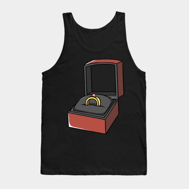 Jewelry Box Ring Rings Tank Top by fromherotozero